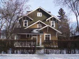 A two-storey house in Westmount, Edmonton