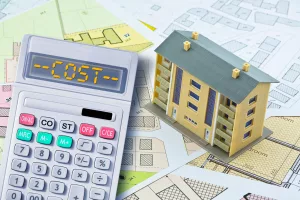 Image showing calculator and condo building implying cost and special assessment