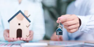 house keys home sale concept photo